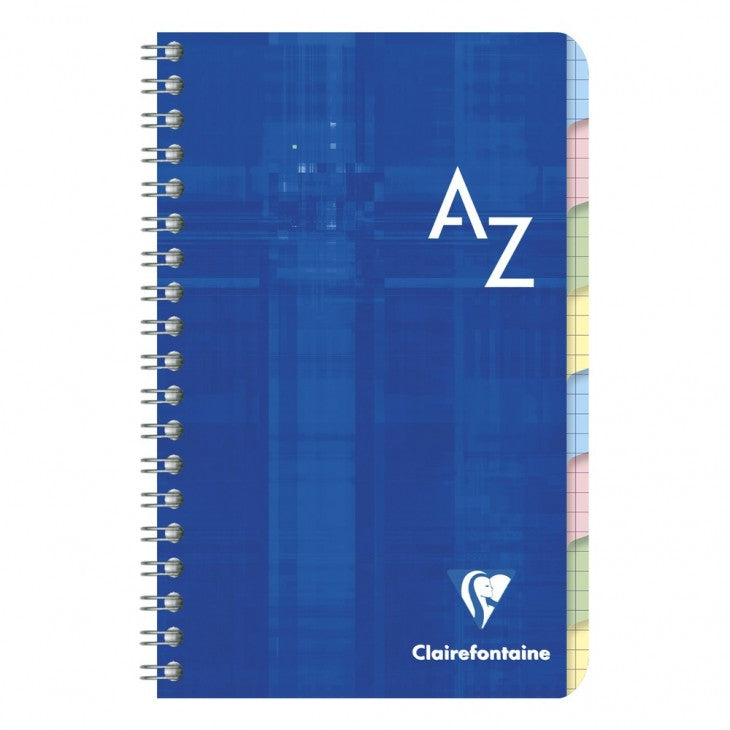 Clairefontaine Spiralheft, 110 × 175 mm, kariert, 5 mm, 96 Seiten, 90 g/m² – sortiert