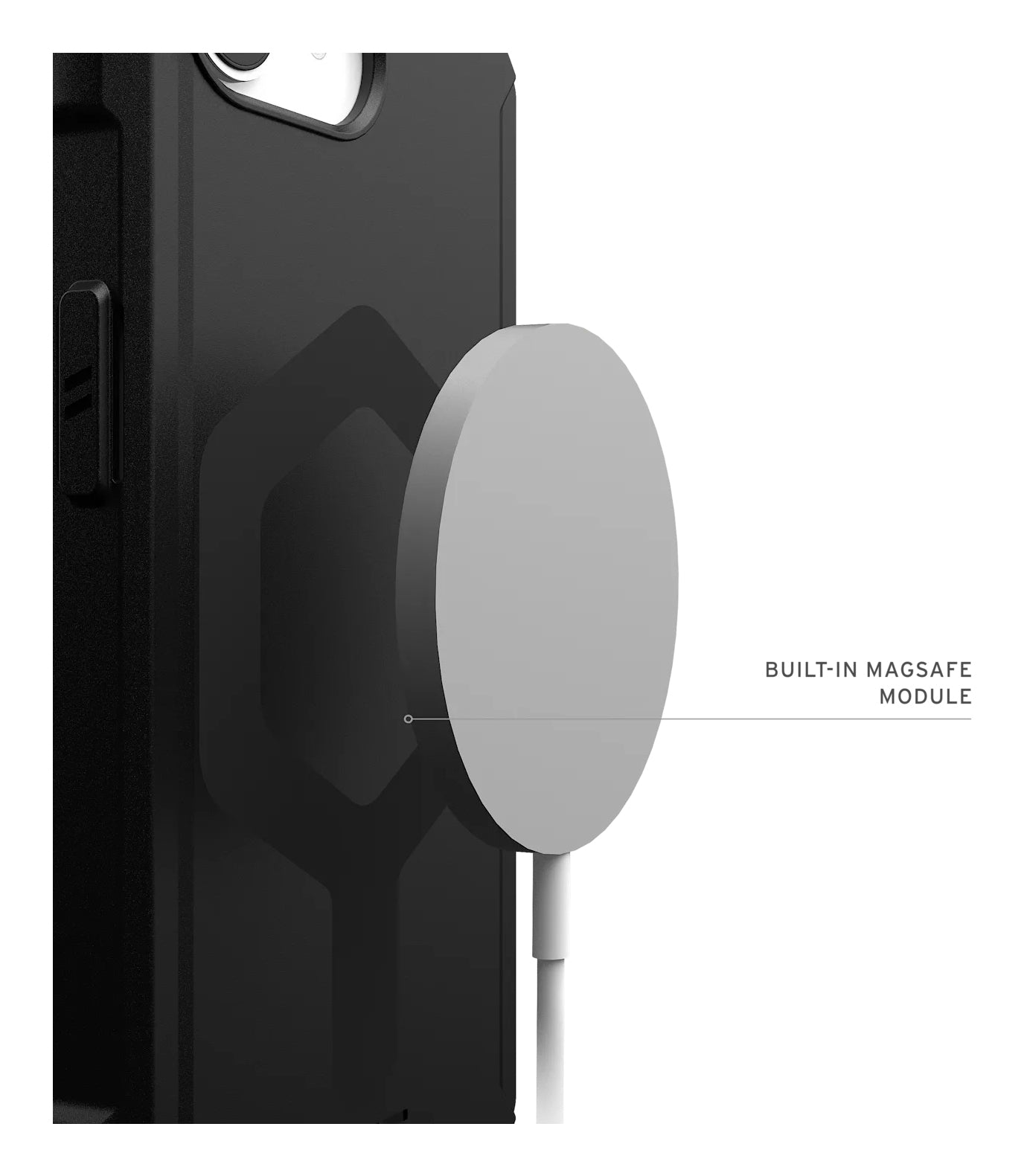 Urban Armor Gear UAG Essential Armor MS Rückcover – für Apple iPhone 16e, MagSafe, Kunststoff, schwarz, bis 4,6 m sturzsicher