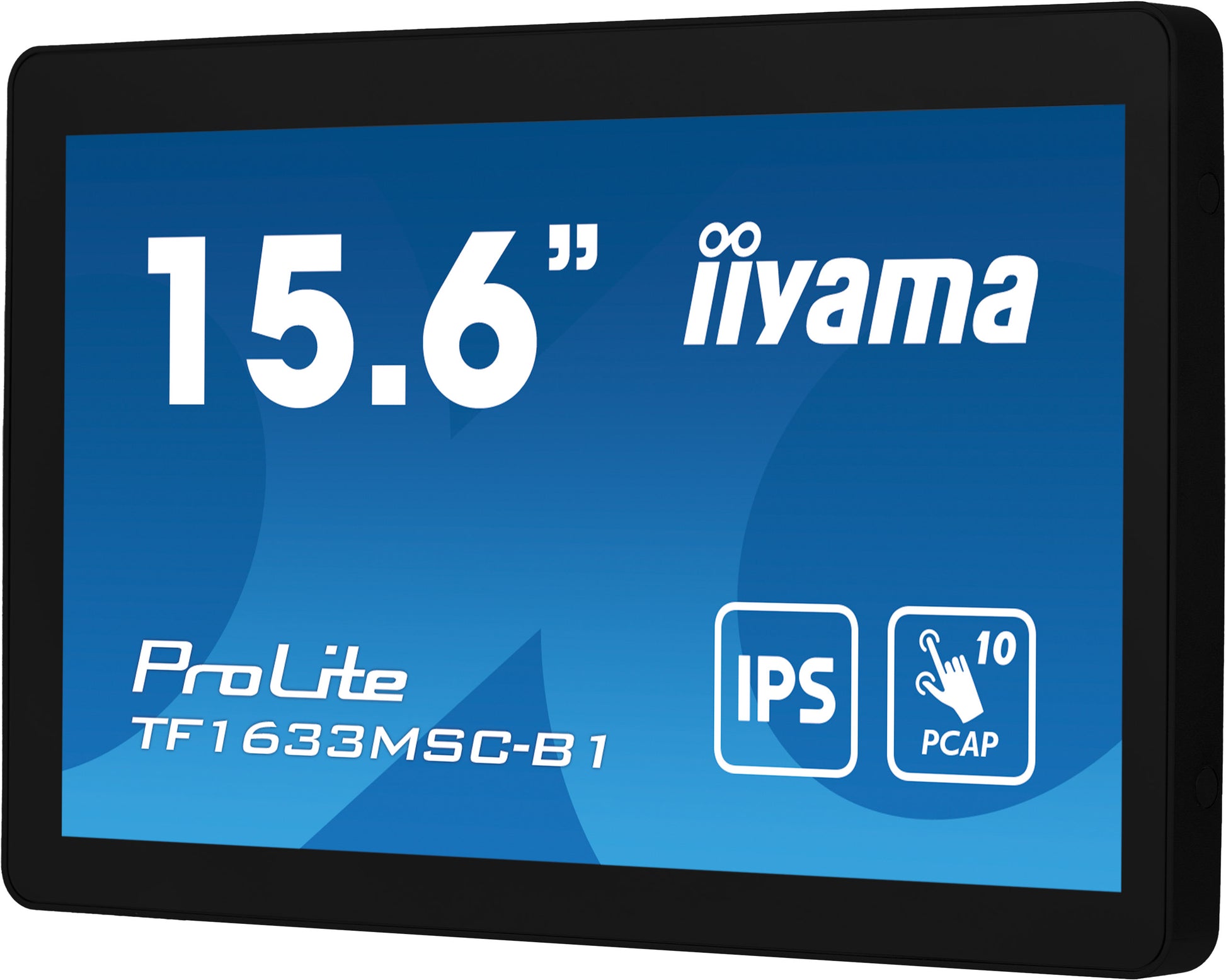 iiyama TF1633MSC-B1 – Monitor, 16", 1920 × 1080 (Full HD), Touch, 385 cd/m²
