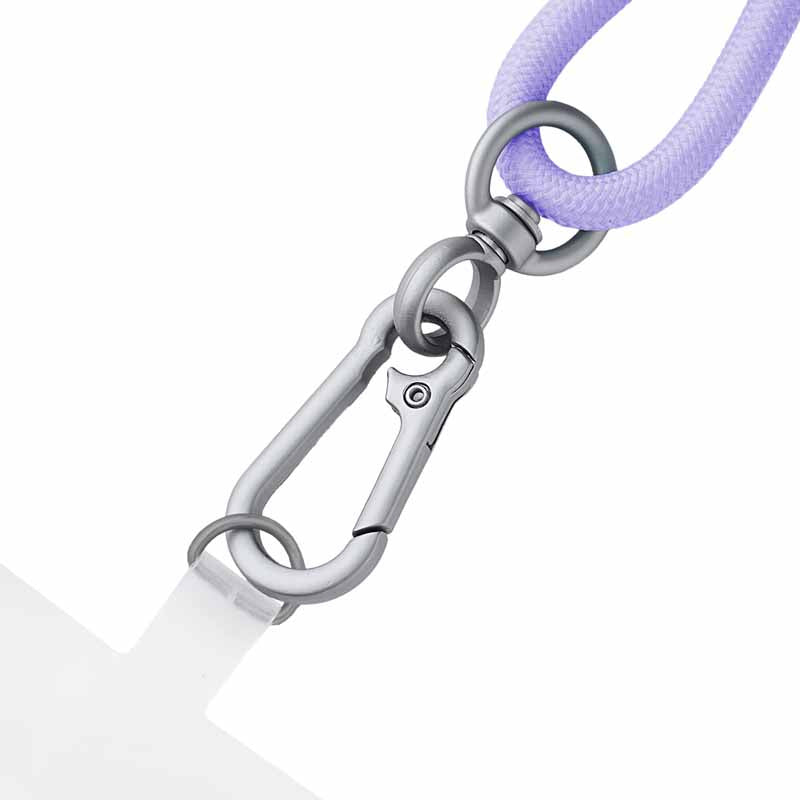 Intenso Kabel – USB-C auf USB-C 1,65 m, PD 60 W, geflochten, Schlüsselanhänger, violett – für USB-C Geräte