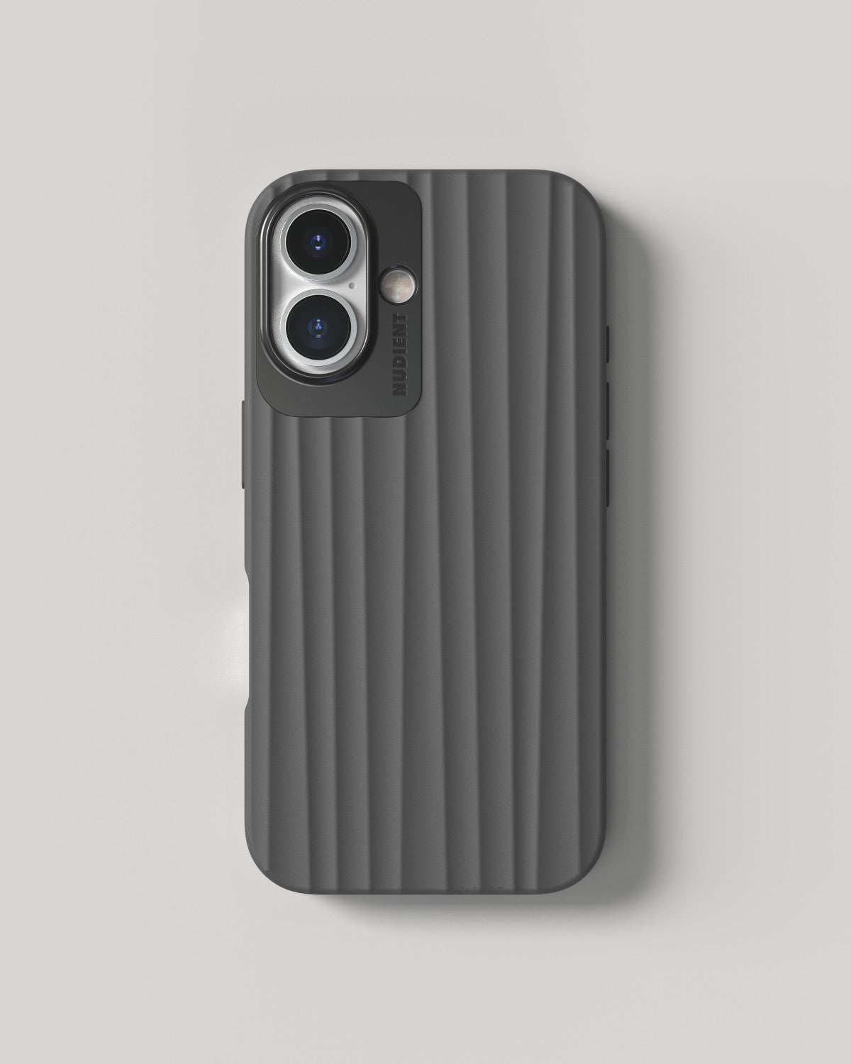 Nudient – Backcover Bold – für Apple iPhone 16 – schwarz – MagSafe-kompatibel