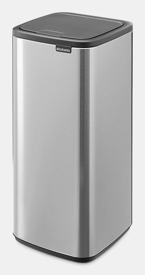 Brabantia Papierkorb – 30 l – Stahl, silber matt – B × H 280 × 650 mm