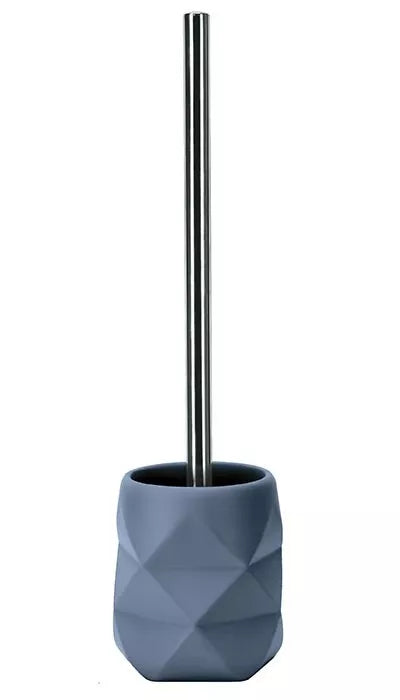Kleine Wolke Crackle – WC-Bürstenset – Polyresin, grau, H 39 cm, Ø 10,6 cm