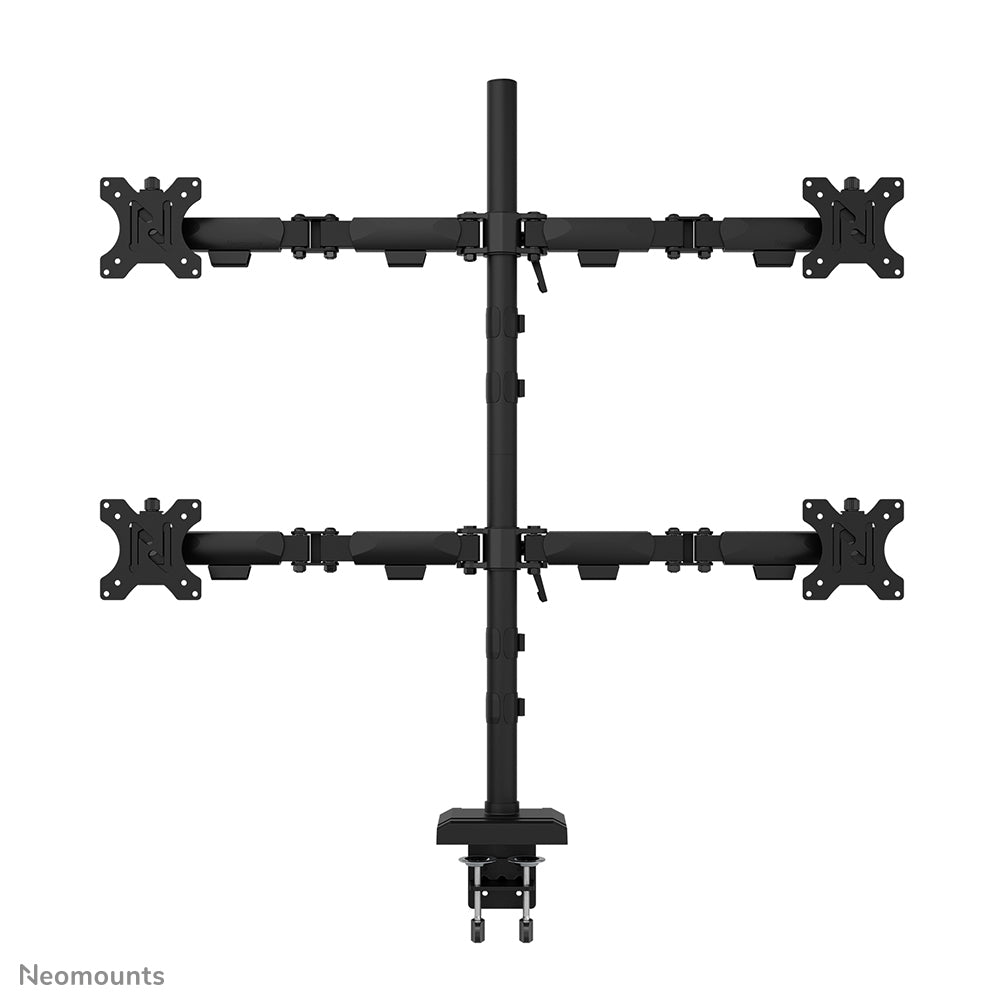 Neomounts NERO – Monitorarm Tischhalterung – Klemme/Durchführung – 4 Monitore – 10–32" – bis 8 kg/Monitor