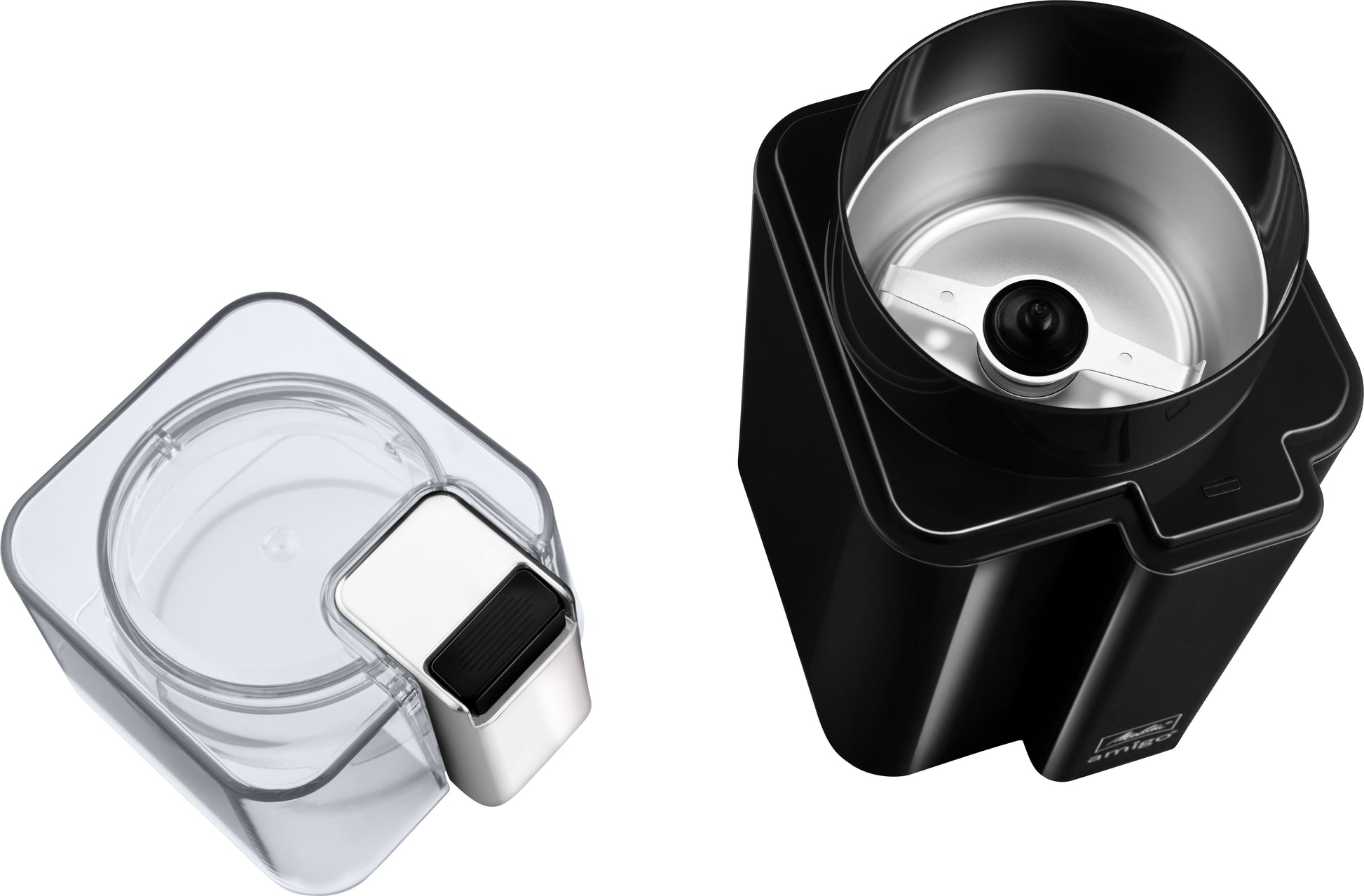 Melitta Kaffeemühle Amigo – 60 g, Schlagmesser, 170 W – schwarz/edelstahl