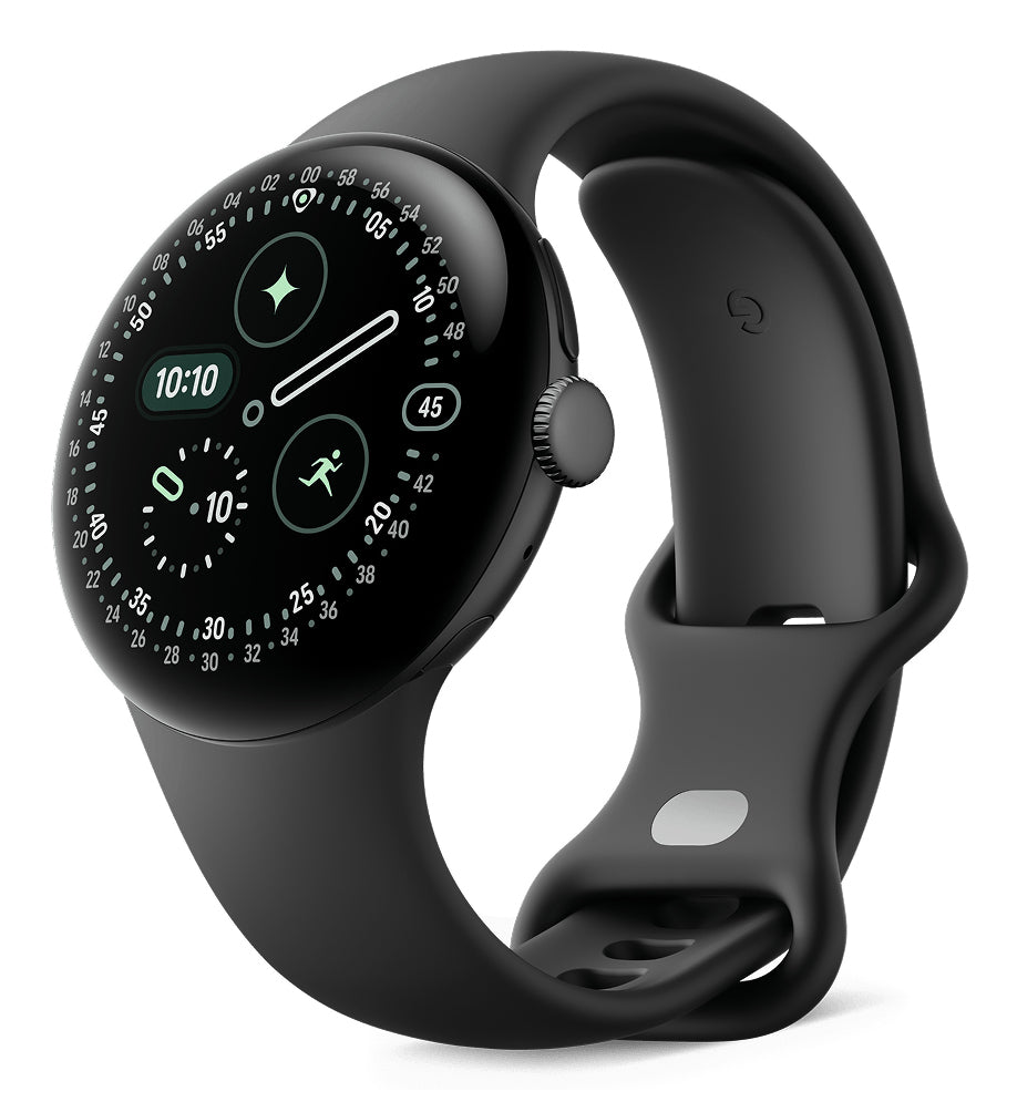 Google Pixel Watch 4 – Smartwatch – 41 mm, GPS, WLAN, NFC, AMOLED, Corning Gorilla Glass 5, 5 ATM, Schwarz