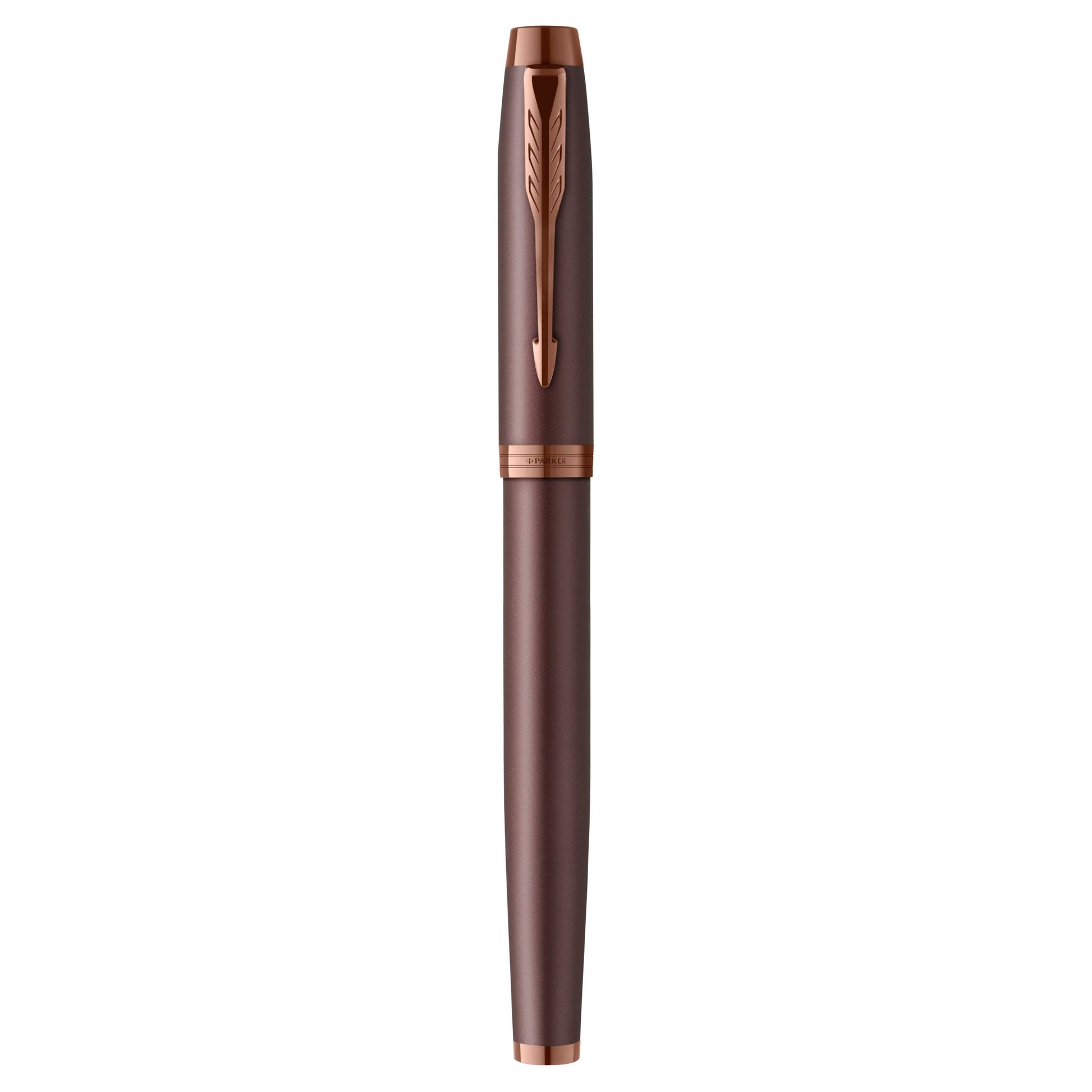 Parker IM Mono Burgundy – Tintenroller, Druckmechanik, fein (F), schwarz, Geschenkbox
