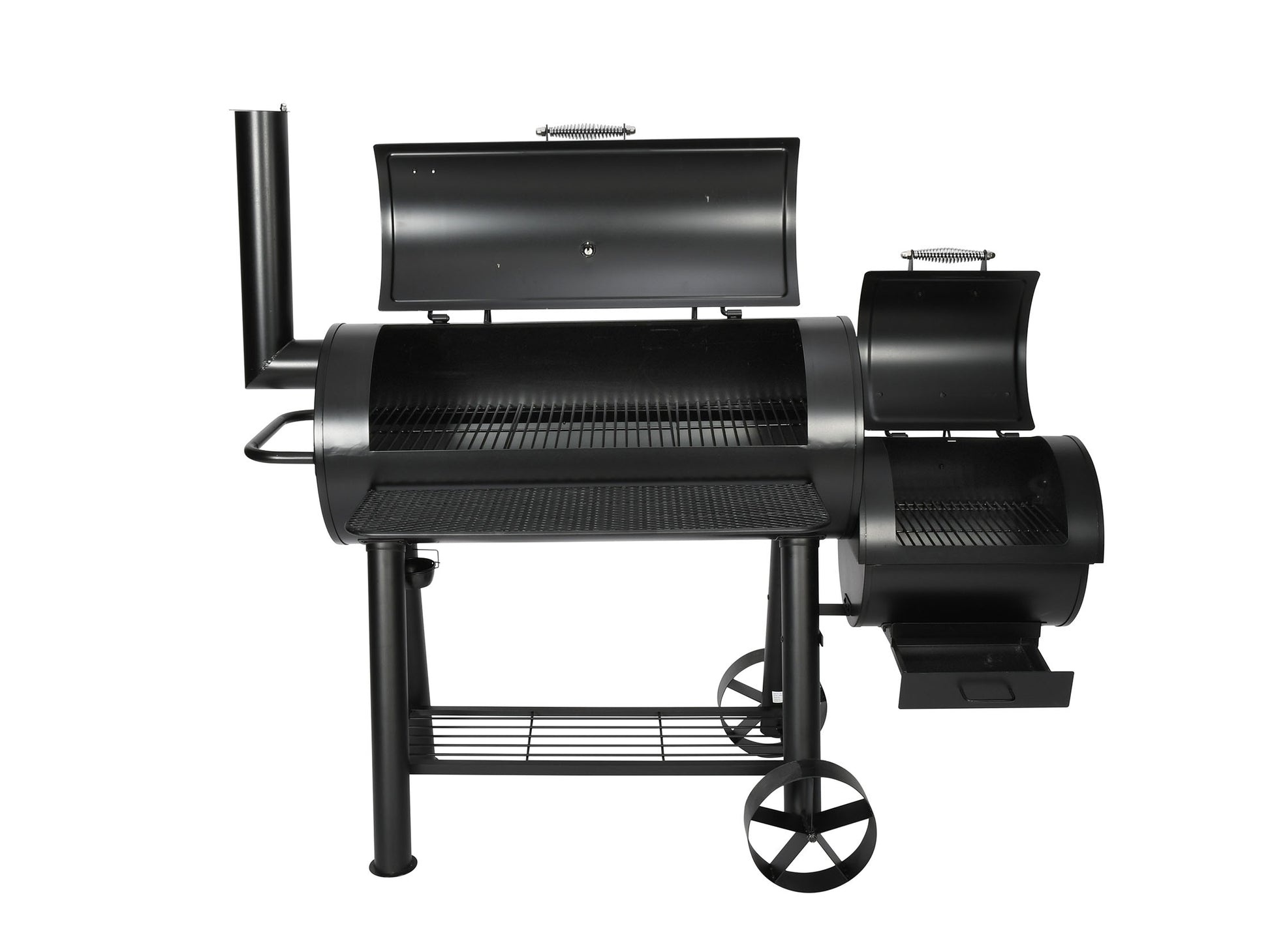 BBQ Dragon Smoker Nevada – Kochfläche 44 × 51 cm, Gusseisen, 86 × 172 × 152 cm – schwarz