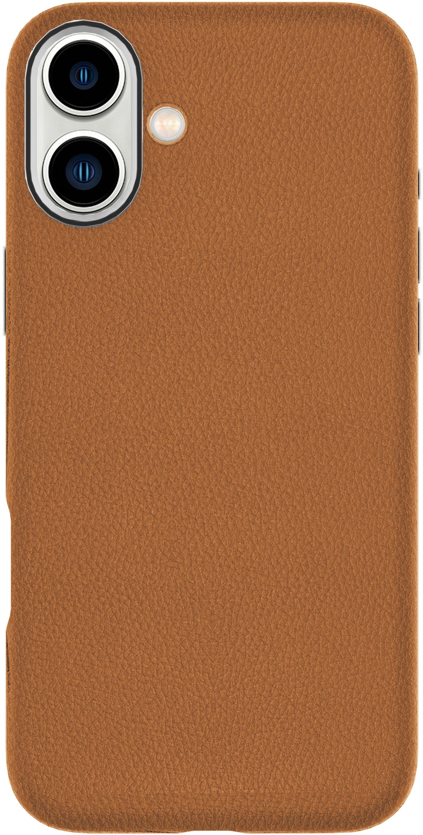 eSTUFF INFINITE VENICE – Backcover – für Apple iPhone 16, MagSafe, Leder, Braun