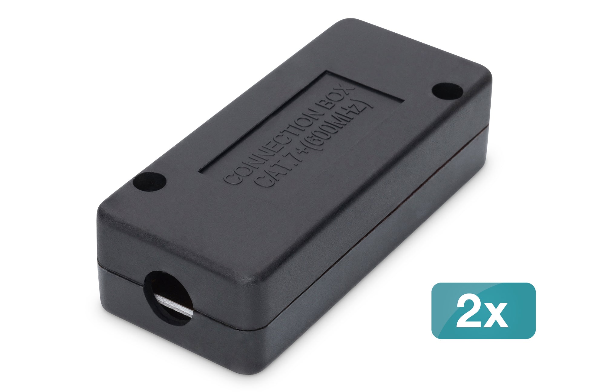 Digitus Verbindungsmodul Cat7 – 80×35×26 mm, Schwarz, ABS, 2er-Pack