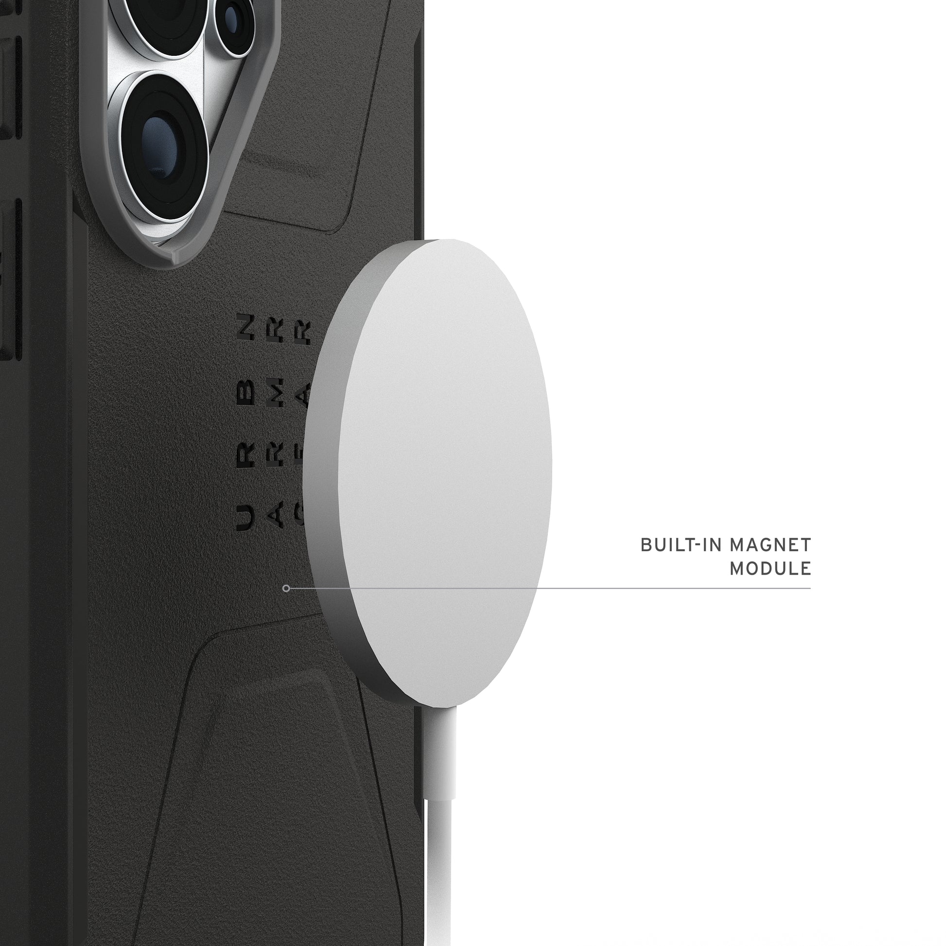 Urban Armor Gear UAG Civilian Backcover – für Samsung Galaxy S26 Ultra, MagSafe, PC, Schwarz, bis 6 m Sturzsicher