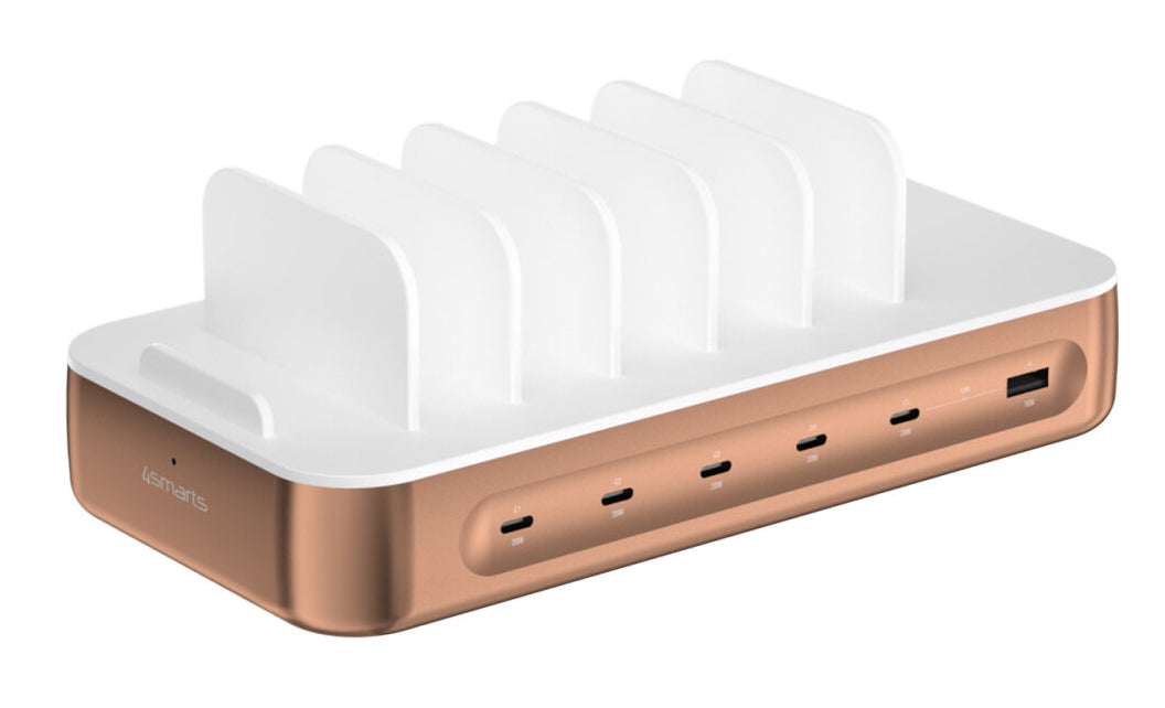 4smarts Team Ladestation – 5× USB-C + 1× USB-A – für Nintendo Switch, Smartphone, Tablet und mehr