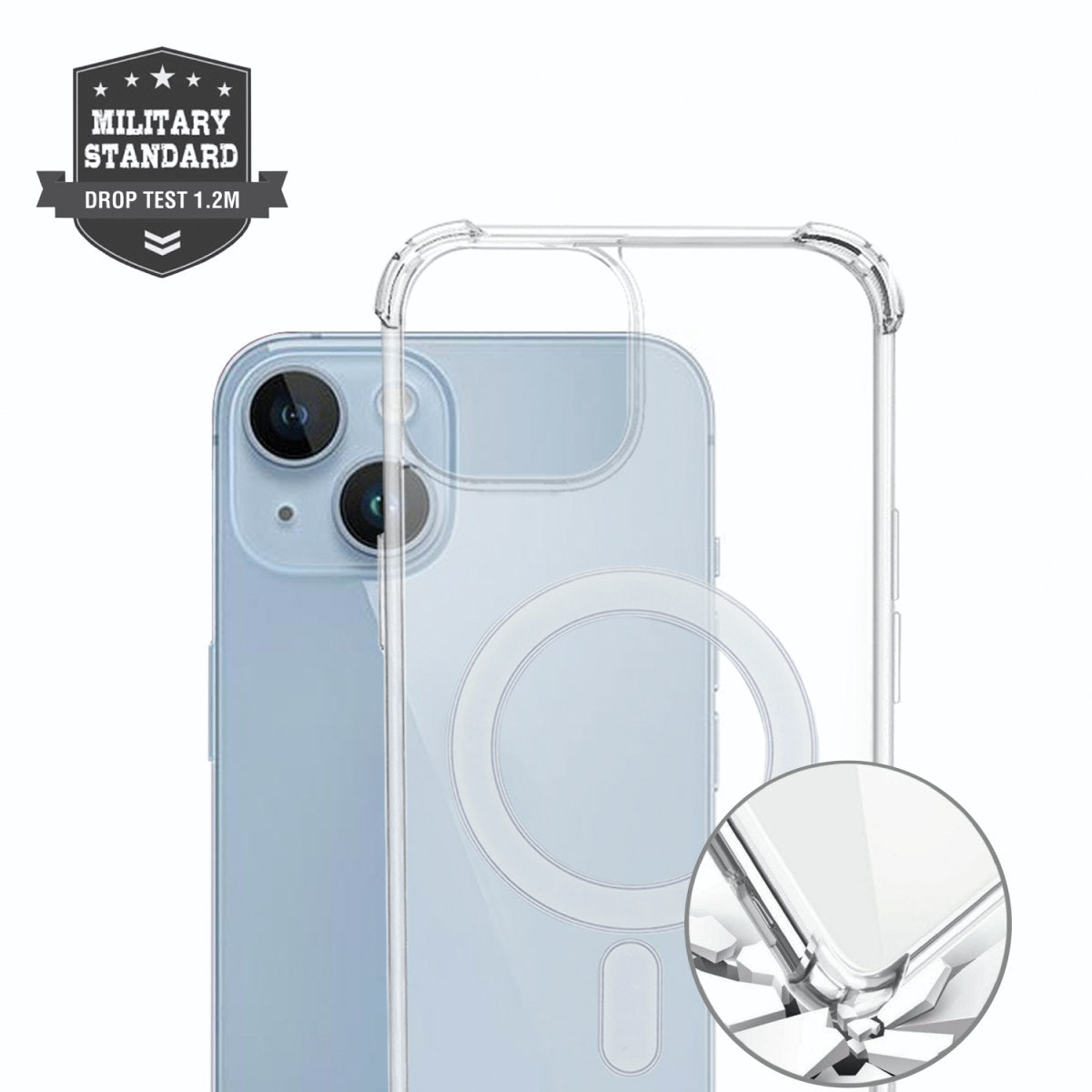 4smarts Ultimag Backcover – für Apple iPhone 15, MagSafe, TPU, Transparent
