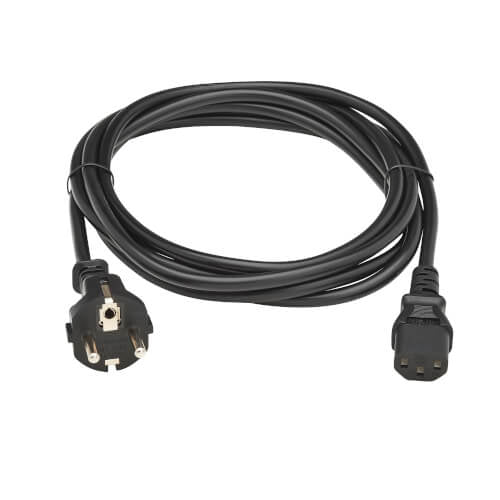 Eaton Netzkabel, IEC C13 auf Schuko (Typ F), H05VV-F, 250 V, 10 A, 3 m, Schwarz