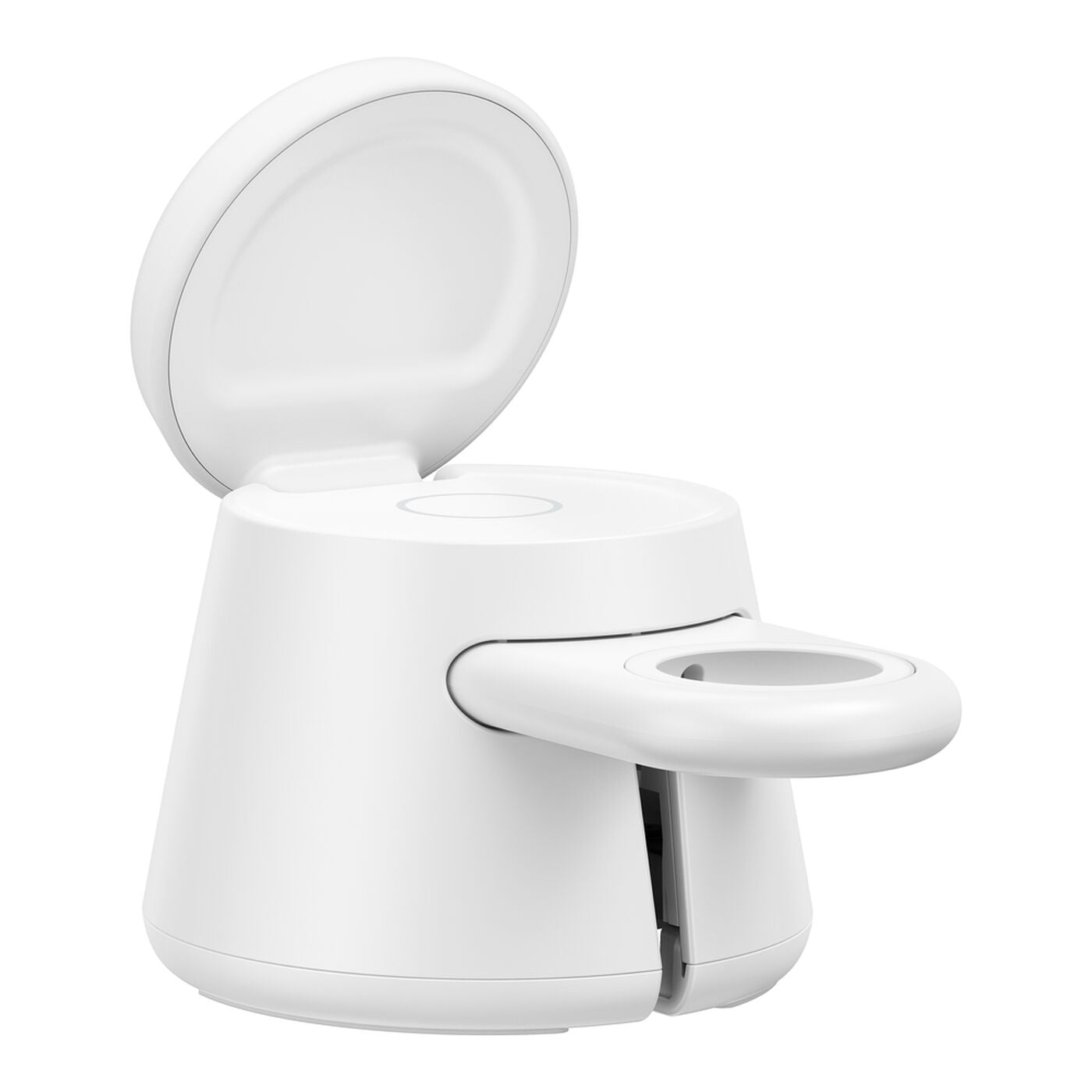 Belkin UltraCharge 3-in-1 Ladeständer – Qi2 – 45 W/25 W – für Smartphone/Smartwatch/Kopfhörer – Weiss