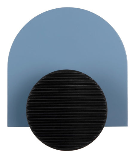 present time PT4277BL Single Knob Haken – MDF – blau/schwarz – 45 × 180 mm
