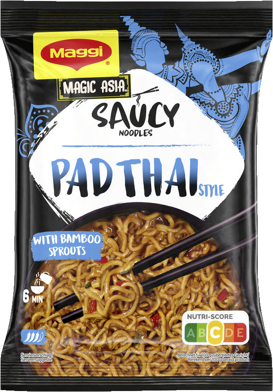 Maggi Magic Asia, Gebratene Instantnudeln, Pad Thai, Beutel – 128 g