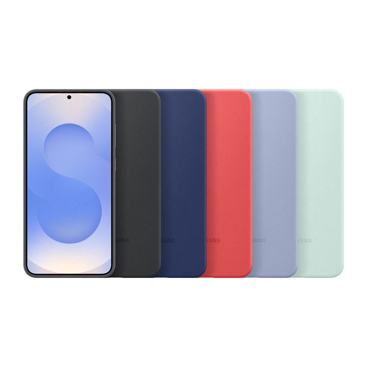 Samsung Backcover – für Samsung Galaxy S25+, Silikon, Hellblau