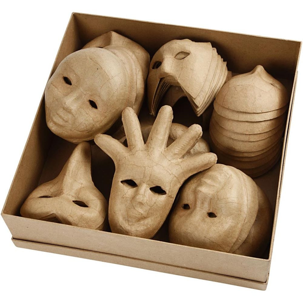 Creativ Company Papp-Maske – Braun