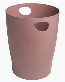 Exacompta Ecobin Papierkorb – 15 l – Kunststoff (PP), rund – rosa