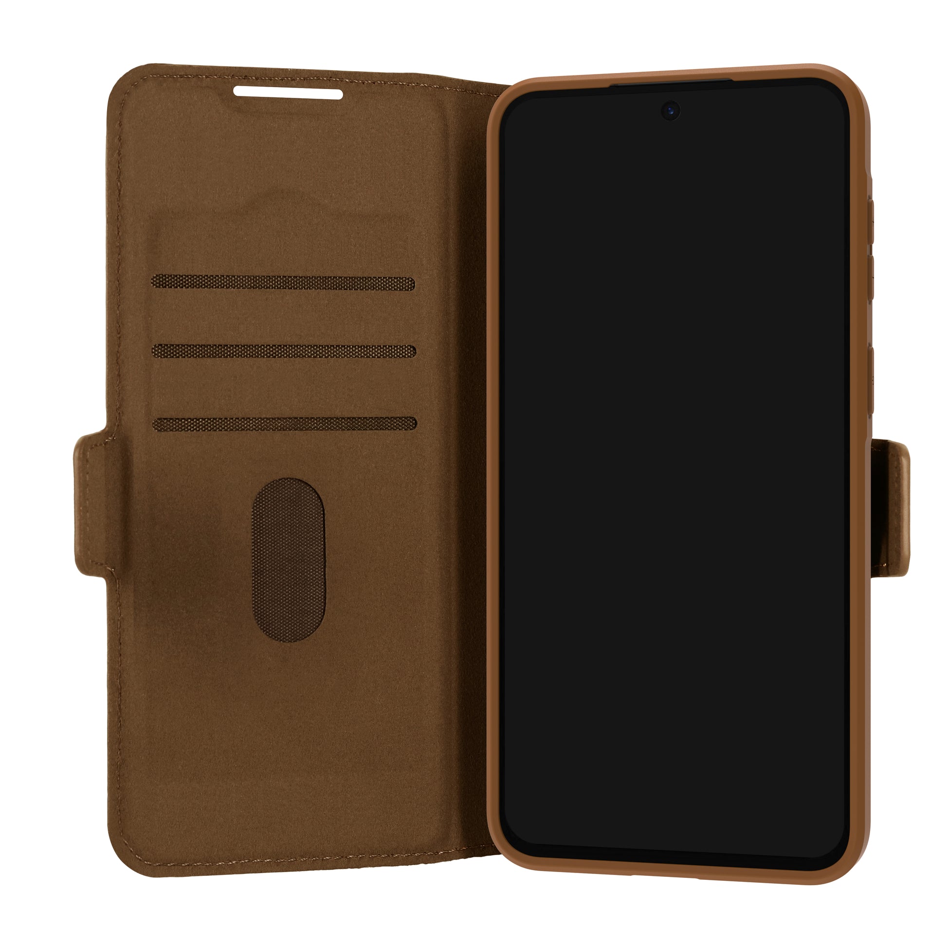 dbramante1928 Oslo Pro Wallethülle – für Samsung Galaxy A57, 5 Kartenfächer, Kunststoff, Dunkelbraun