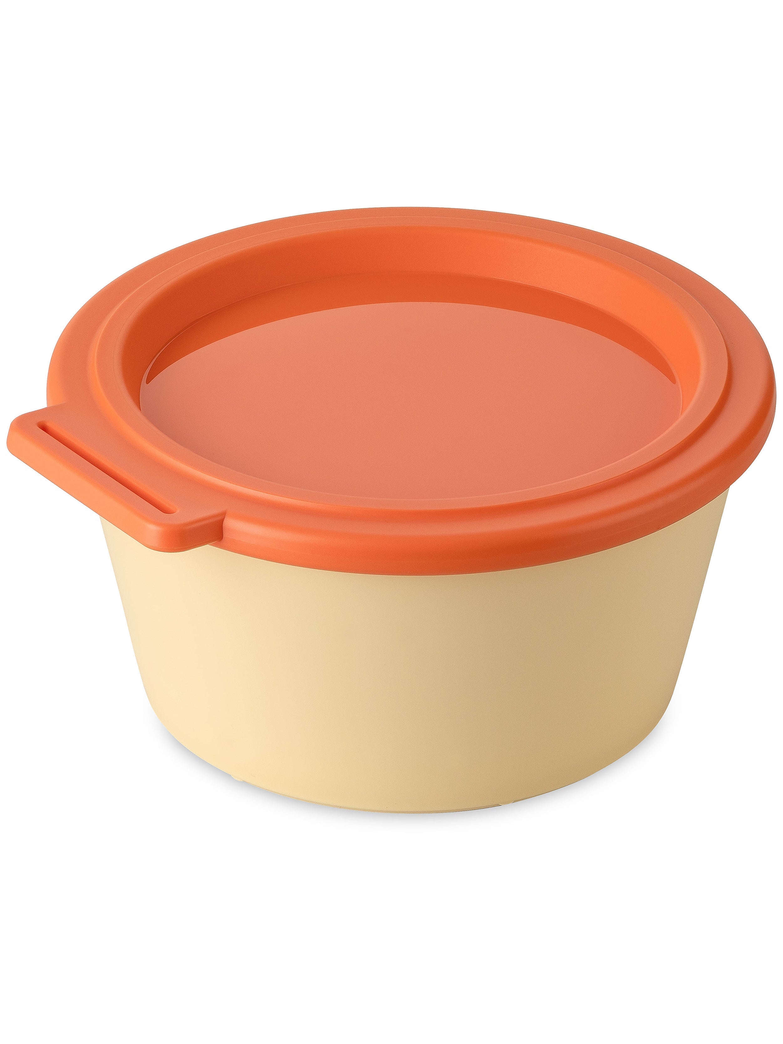 Koziol Schüssel Nora – 700 ml, Ø 14,7 cm, H 7,8 cm, Kunststoff (biozirkulär), mit Deckel, spülmaschinenfest