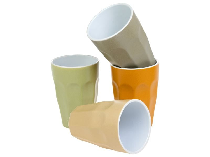 Furber. Becher – 4er Set, 330 ml, Ø 9,0 cm × H 12,5 cm, Porzellan, Mehrfarbig, spülmaschinenfest