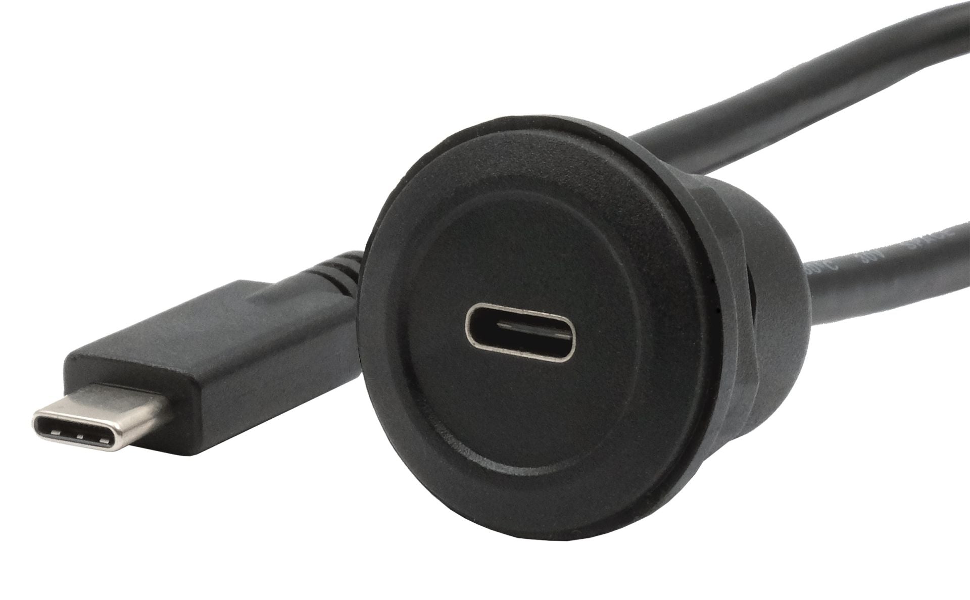 EXSYS USB-Adapter USB-C auf USB-C – USB 3.2 Gen 2 (10 Gbit/s) – PD 100 W – Schwarz