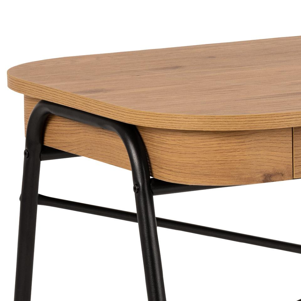 AC Design Blueton – Schreibtisch, 120 × 60 cm, Eiche/Schwarz