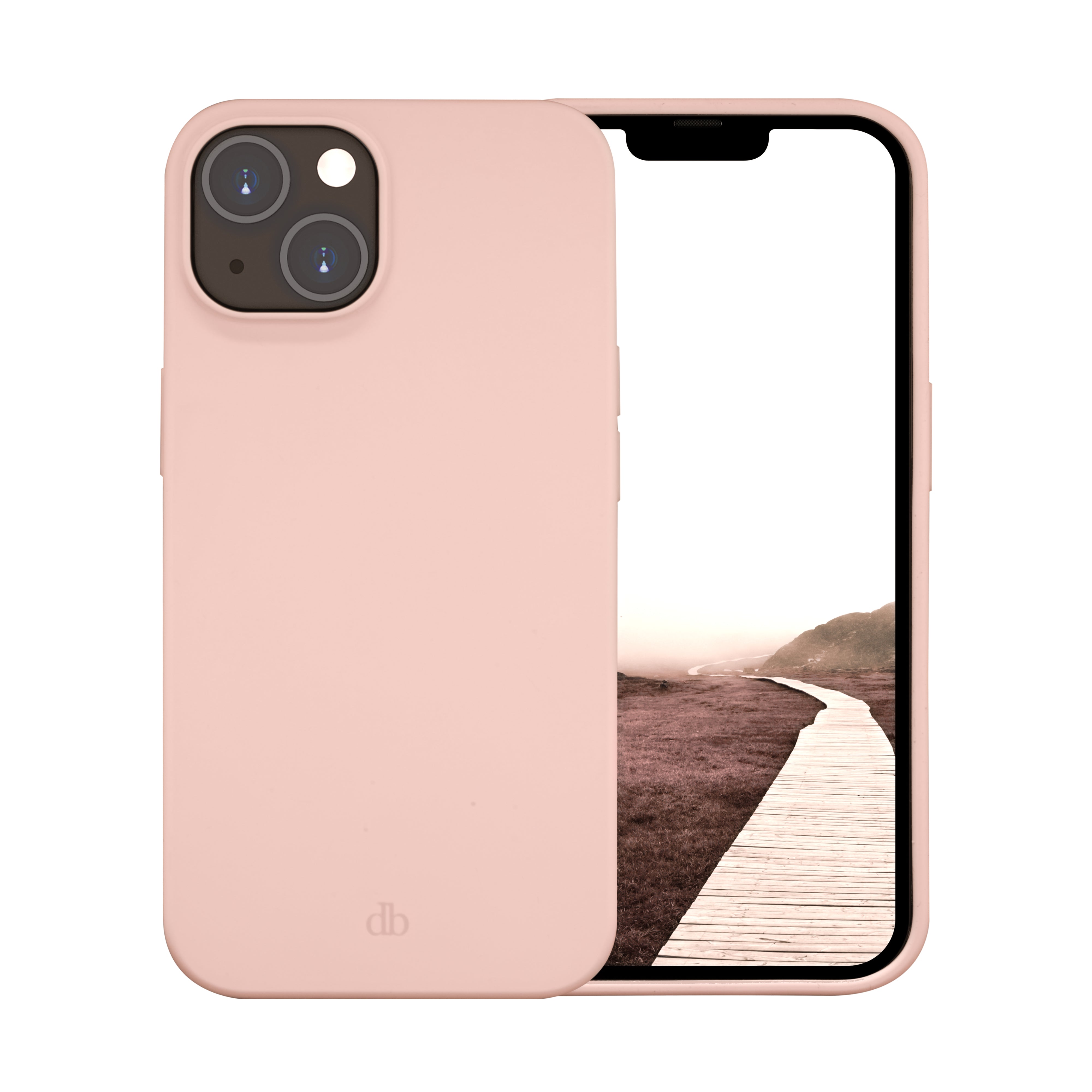 dbramante1928 Costa Rica Backcover – für Apple iPhone 14, Pink Sand, kabelloses Laden