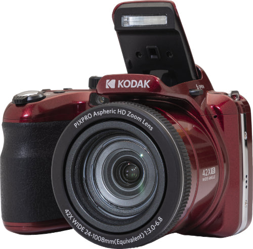 Kodak Pixpro AZ425 – Bridgekamera, 42× optischer Zoom, 20,7 MP 1/2,3", 1080p, Rot