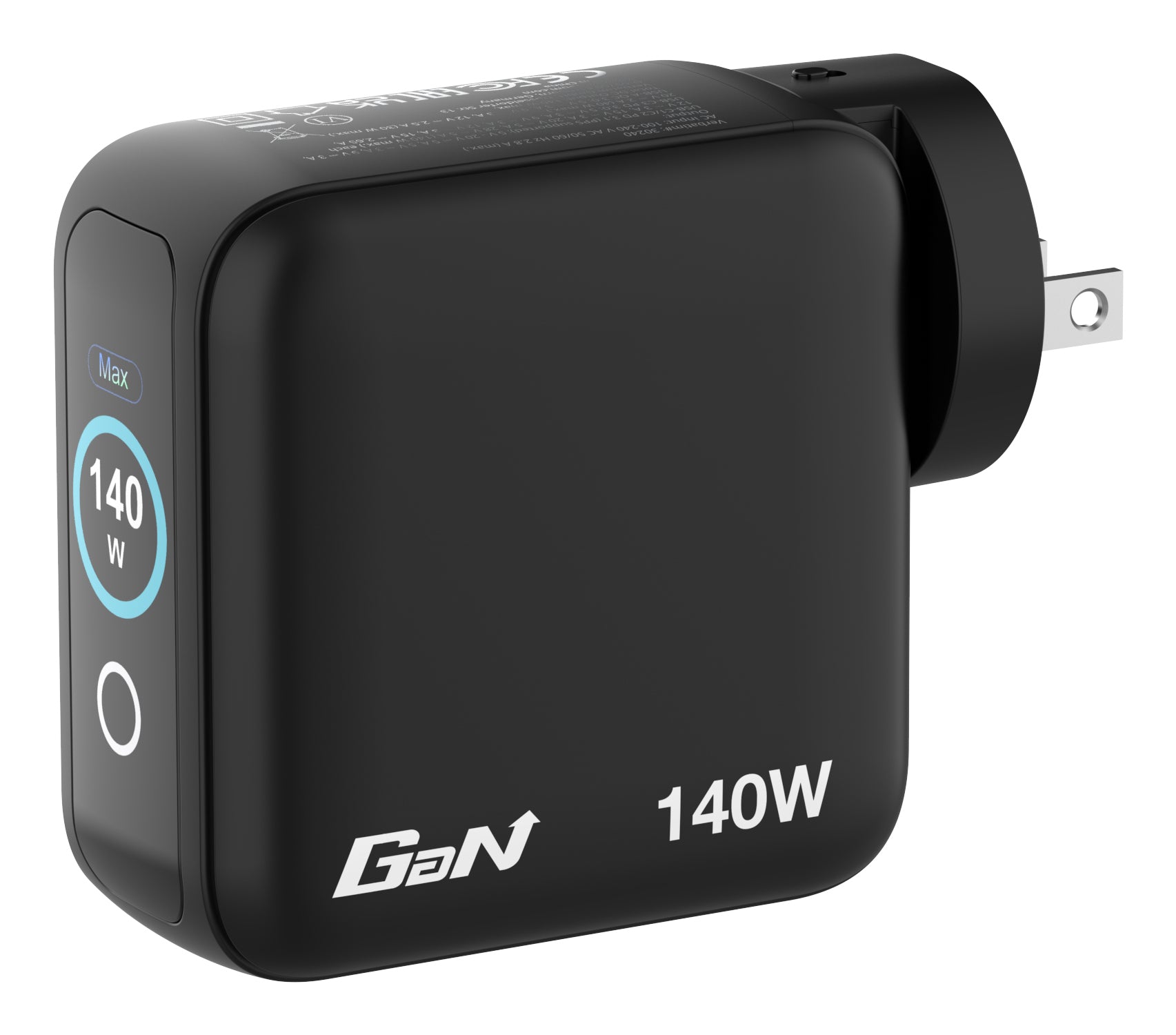Verbatim 30240 USB-Desktop-Ladegerät 140 W – USB-C×3, USB-A×1 – PD 3.0, PPS, QC 3.0, GaN – EU/UK/US