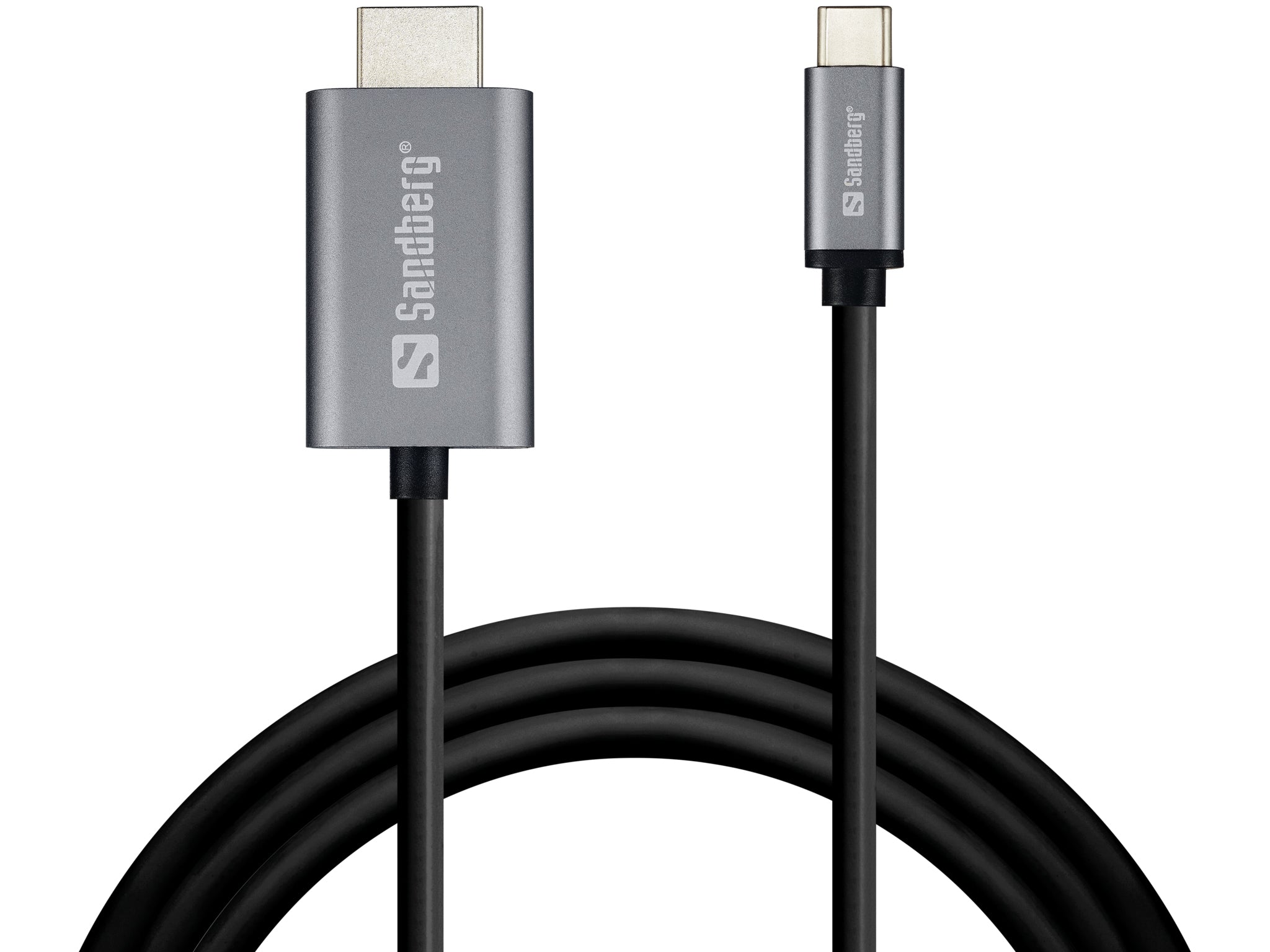 Sandberg HDMI (Stecker) auf USB-C (Stecker) Adapter, 2 m