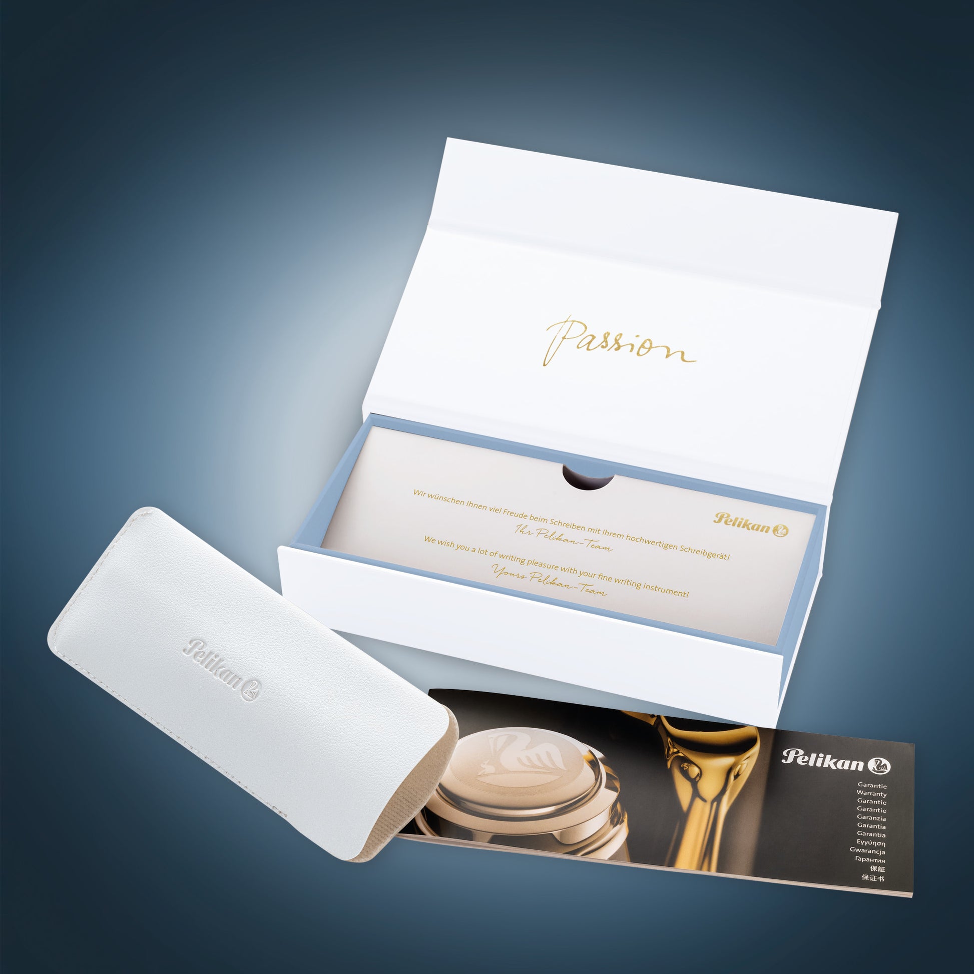 Pelikan M 200 Pastellblau, vergoldet – Federspitze F