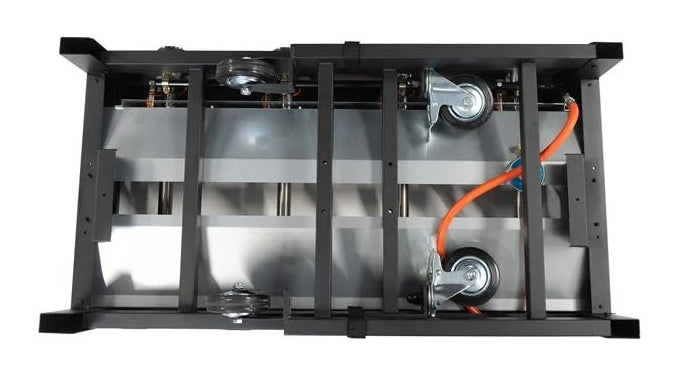 Blaser + Trösch Gastrogrill Companion Pro – 90 × 48 cm Grillfläche, 4 Brenner, 14,04 kW – Schwarz/Silber