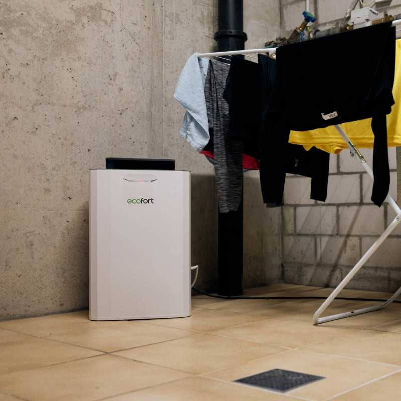 Ecofort Luftentfeuchter ecoQ 9L – 9 L/24 h, bis 50m², Tank 5 l, Hygrostat