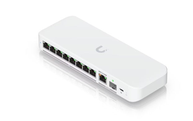 Ubiquiti UniFi Flex 2.5G – Managed L2 Switch – 8× 2,5G, 1× 10G, 1× SFP+, PoE/PoE+, Desktop