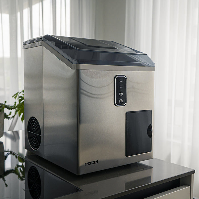 Rotel Eiswürfelmaschine U9904CH – 15 kg/24 h, 1,7 l – silber