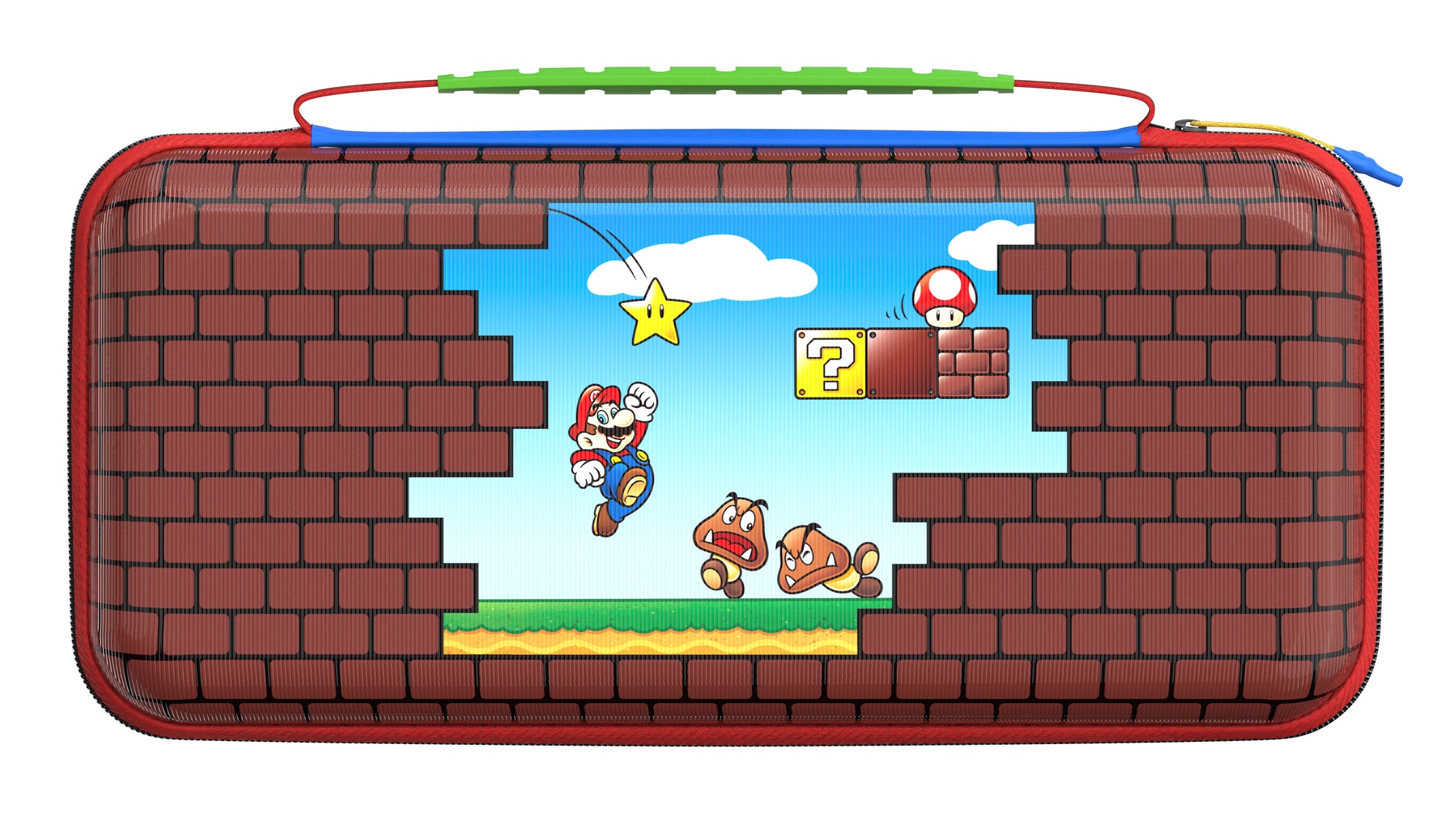 Turtle Beach Etui – für Nintendo Switch 2/Switch/Switch OLED – 300×155×58 mm – mehrfarbig – Mario Bricks