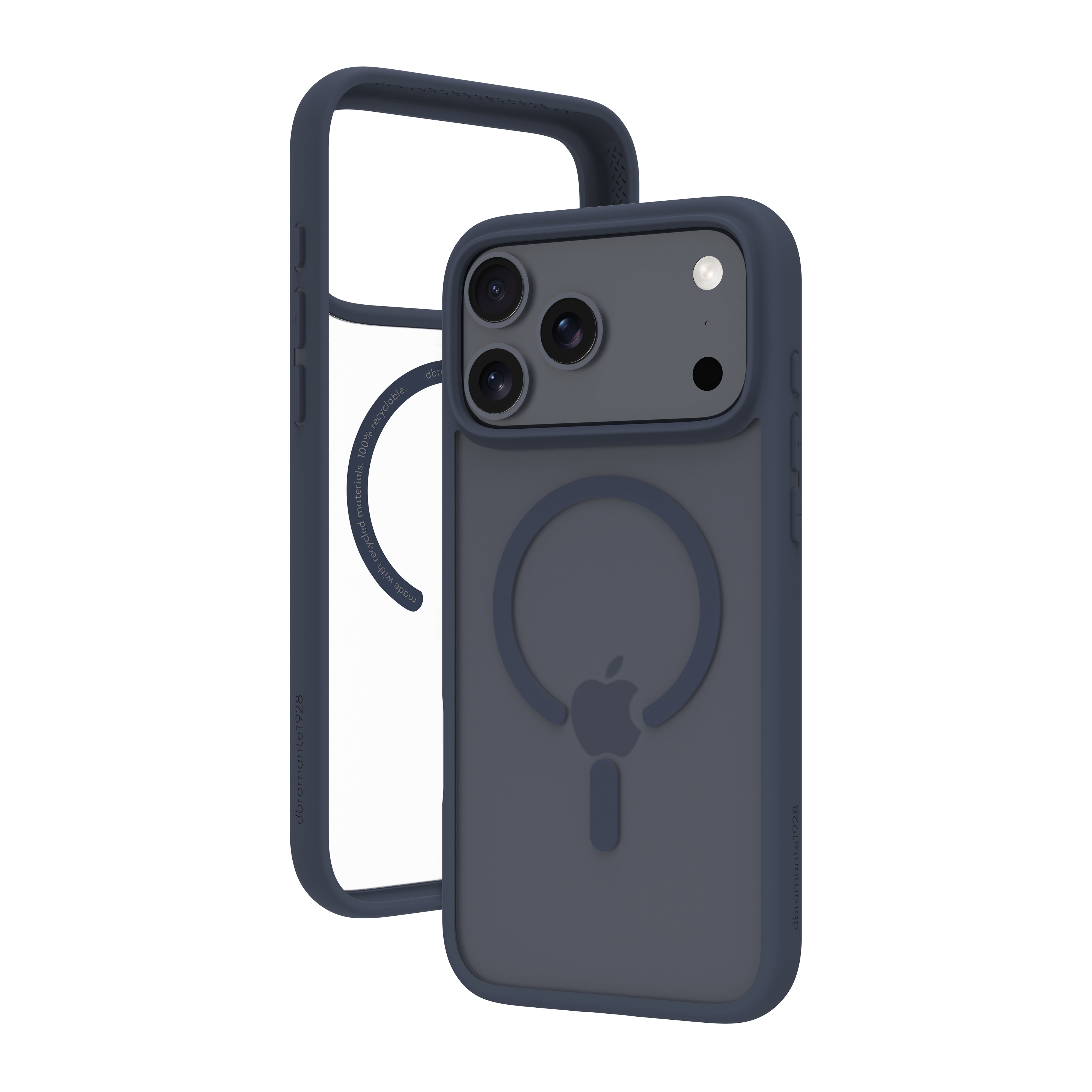 dbramante1928 Grenen MS – Backcover – für Apple iPhone 17 Pro Max, Kunststoff, Dunkelblau, bis 2 m Sturzsicher