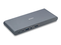 Lindy Dst-Pro 5K Dockingstation – USB-C, 2× DP, 1× HDMI, 3× USB-A, 1× USB-C, 100 W PD, GbE, SD/microSD