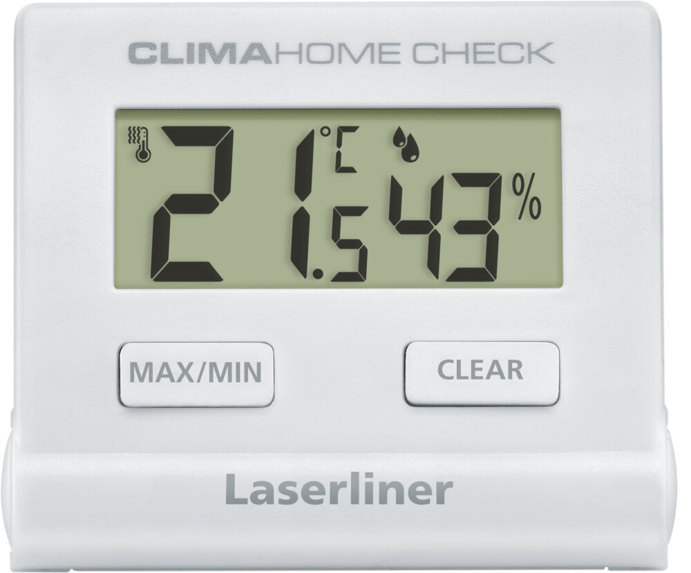 Laserliner ClimaCheck Temperatur-/Feuchtesensor – 0–50 °C, 20–99 %, Innen