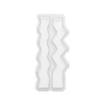 GLOREX Kerzengiessform – Welle Zickzack – Silikon – 25 × 28 × 230 mm – 1 Stück