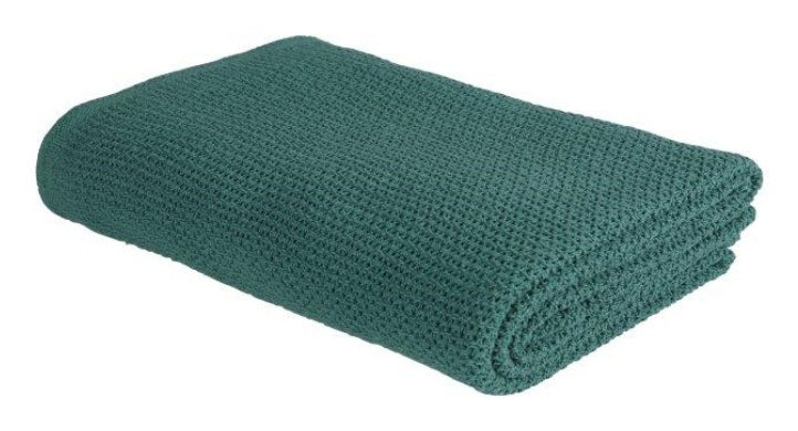 Eskimo Summer Dream Wohndecke – Baumwolle, Tannengrün – 150 × 210 cm – OEKO-TEX Standard 100