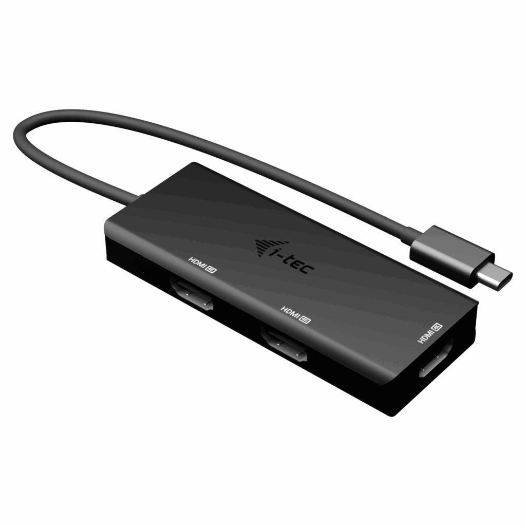 i-tec USB-C zu 3× HDMI Adapter – 4K (3840 × 2160) @ 144 Hz, HDMI 2.0, 0,2 m – für Windows/Mac/Linux
