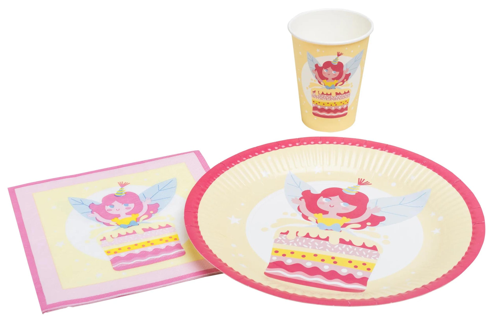 PRONAPPE Servietten Fee – mehrfarbig – 33 × 33 cm, 3-lagig – 16 Stück