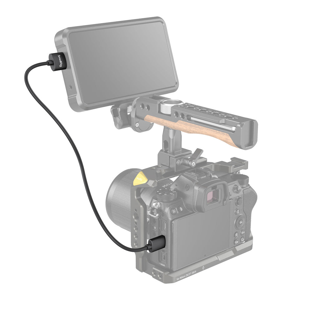 SmallRig Mini-HDMI auf HDMI Kabel HDMI 2.0 – 4K 60 Hz – 0,35 m