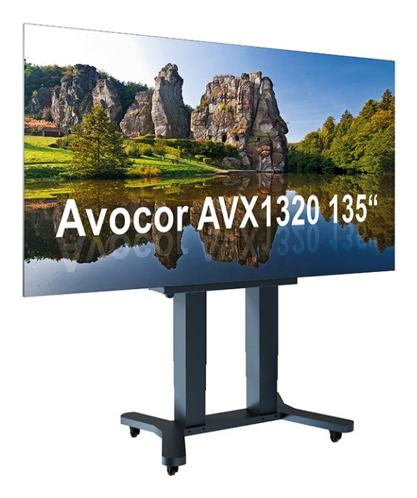 Hagor LED-SMH AVX1320 – Monitorhalterung, Standfuss, bis 135", höhenverstellbar, motorisiert, schwarz