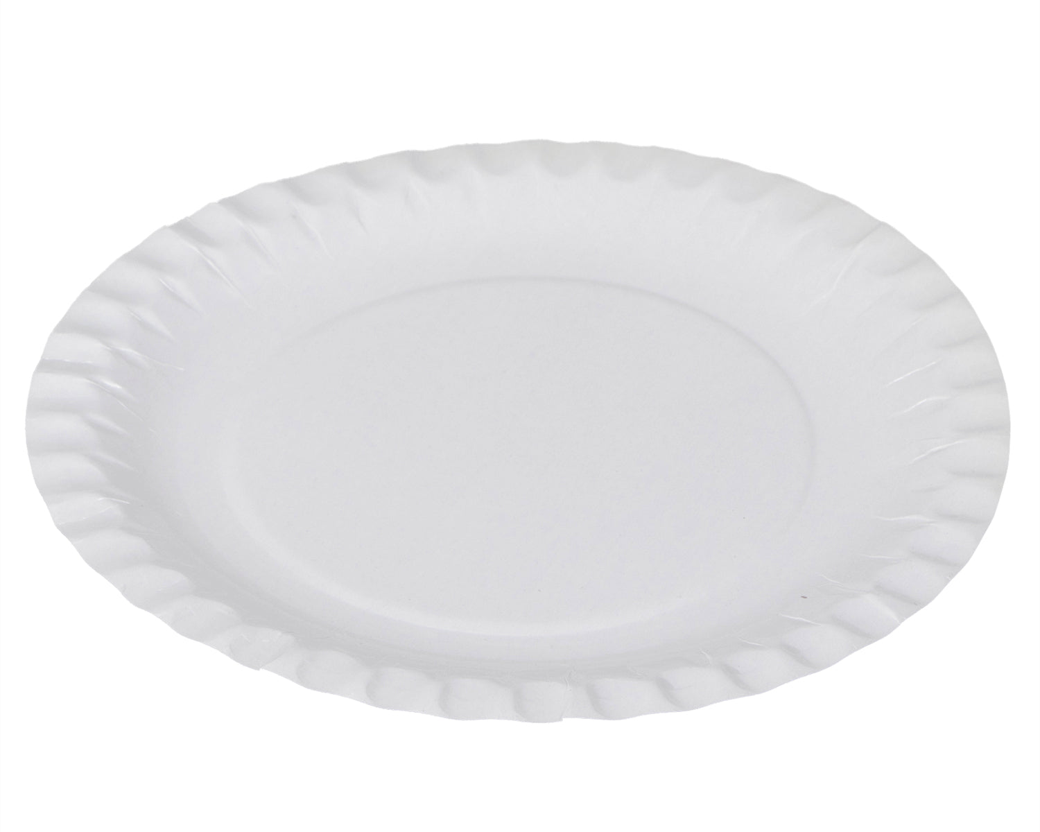 Elco Teller, Papier/Karton, rund – Ø 18 cm – weiss – 100 Stk.