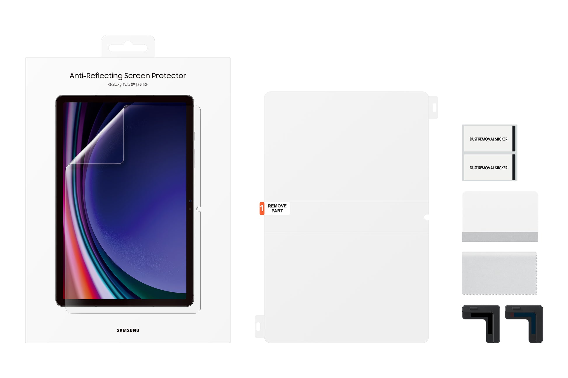 Samsung Displayschutz (Folie), Antireflex – für Galaxy Tab S9